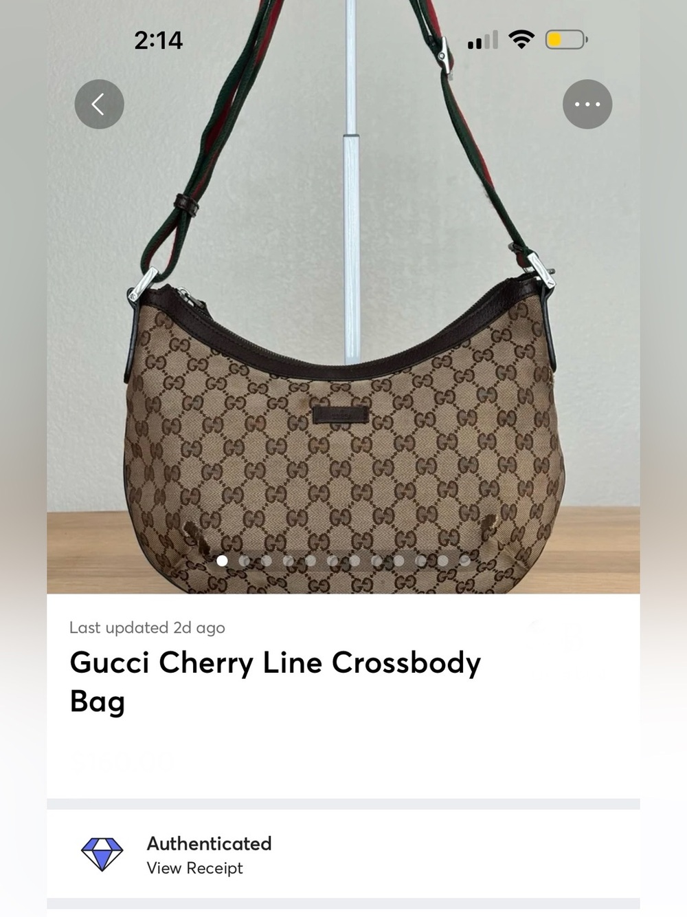 Gucci Cherry Line Crossbody Bag - Picture 15 of 16
